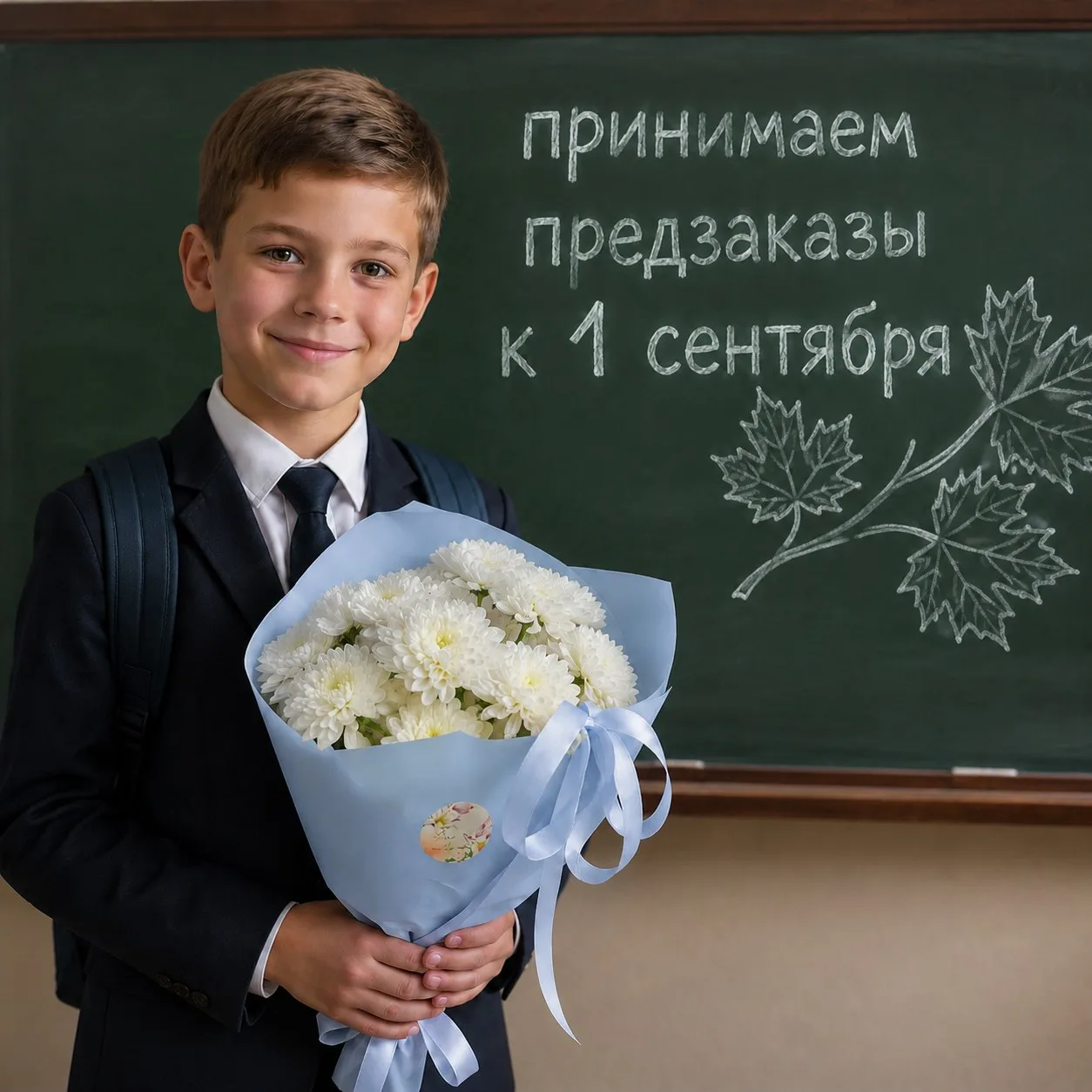 1 сентября уже близко! 📚 Успейте заказать букет для учителя с выгодой до 25 августа: