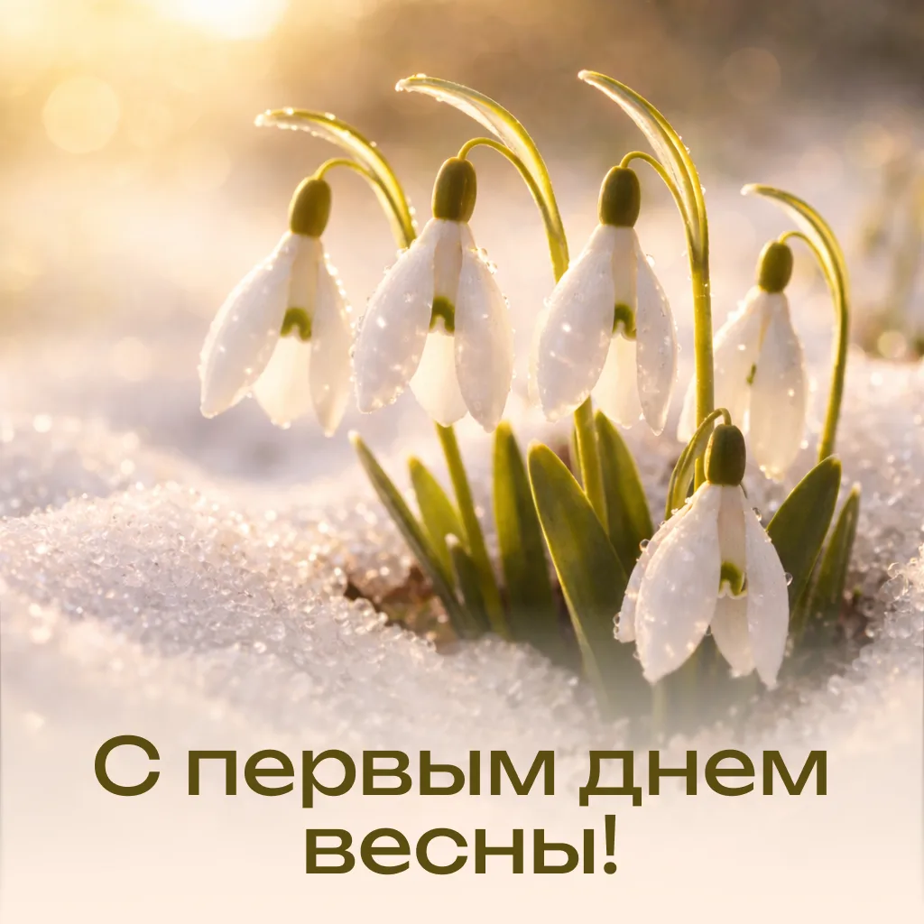 📆 На календаре - 1 марта!  А это значит, что сегодня  первый День Весны!  День обновление и возрожде