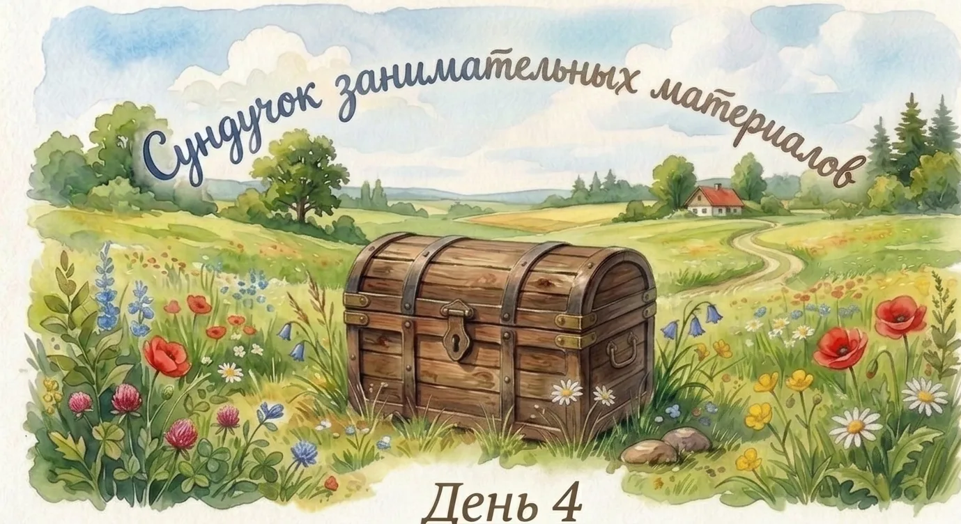 День 4

Продолжаем знакомиться с содержимым нашего сундучка. 
Материал четвёртого дня - для учеников