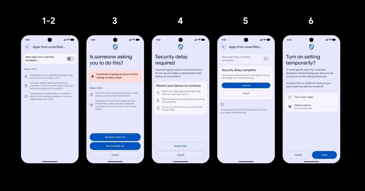 Google ужесточит установку на Android приложений от непроверенных разработчиков