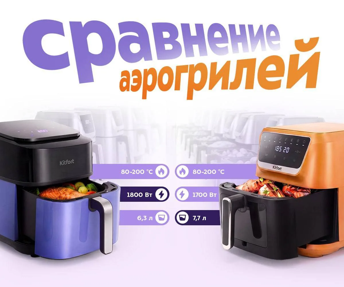 На сайте Kitfort появилась функция сравнения товаров🔥

Больше не нужно открывать несколько вкладок 