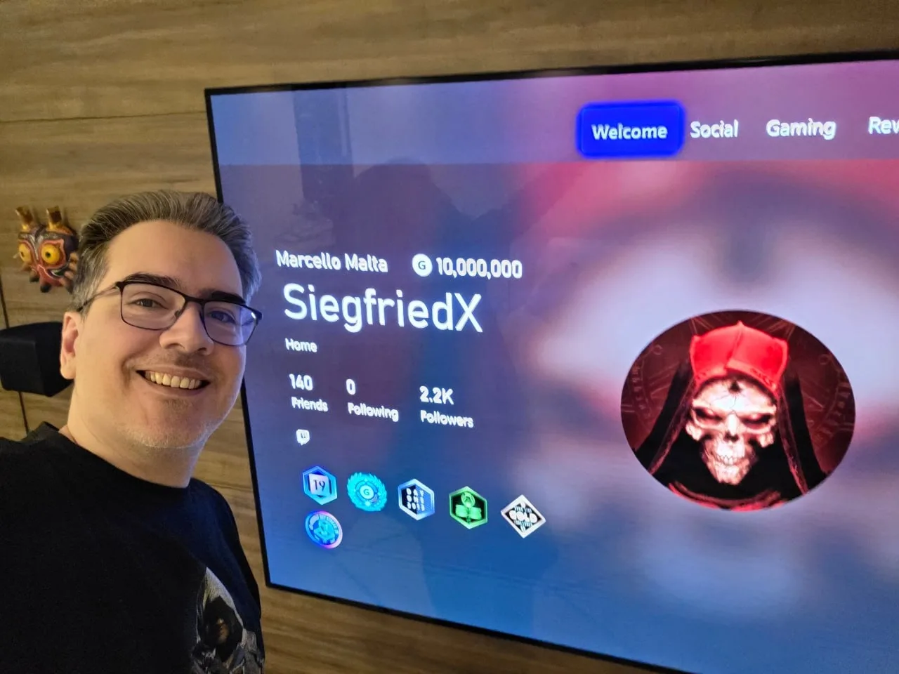 🏆 Бразильский игрок Марселу Малта первым в мире выбил 10 000 000 очков достижений на X...