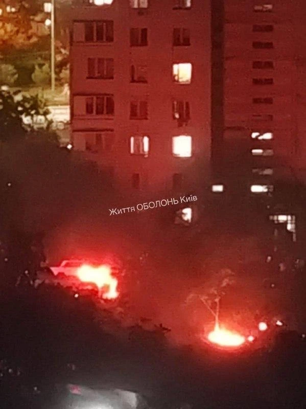 ‼️🇺🇦🔥Киев под атакой почти 80 часов: горят склады, дома и машины