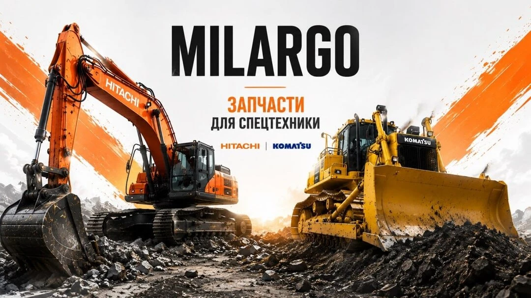 Запчасти для спецтехники KOMATSU и HITACHI. В наличии