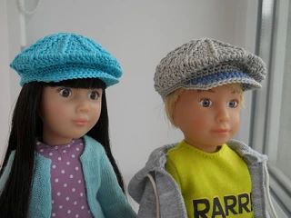 Вяжем кепку с козырьком для кукол Kruselings описание https://my-dolls.info/master-clas...