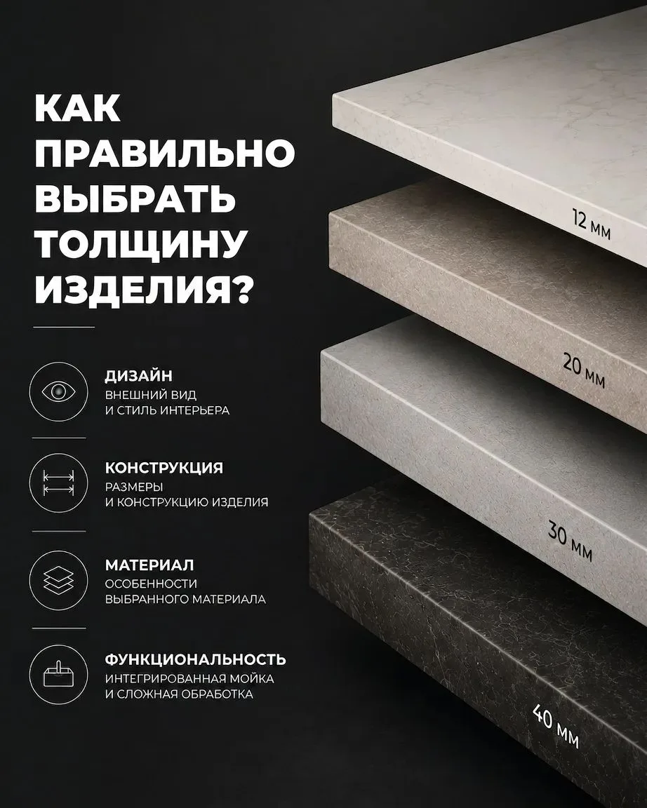 📏Как правильно выбрать толщину изделия?
