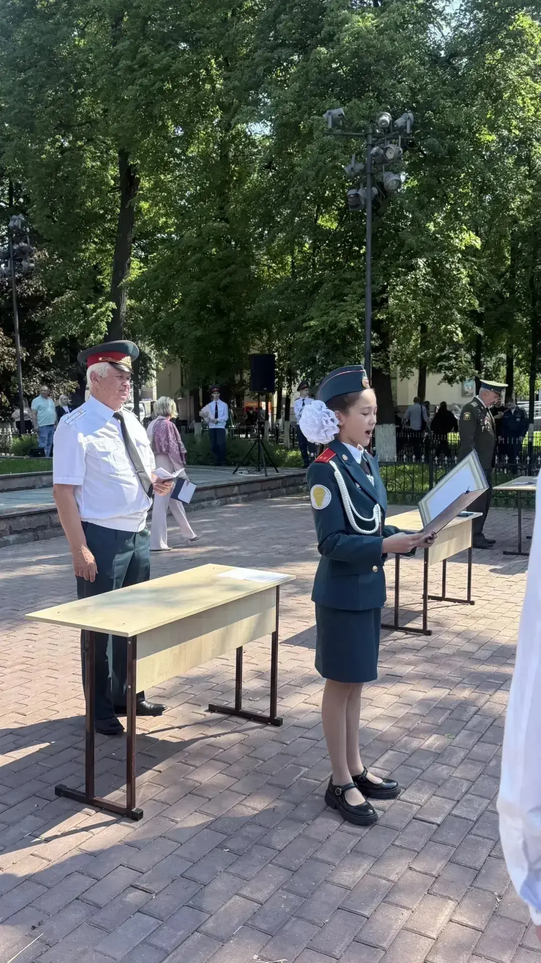 22 мая в  школе «КвантУм» прошла традиционная церемония принятия торжественного обещания кадетами. В