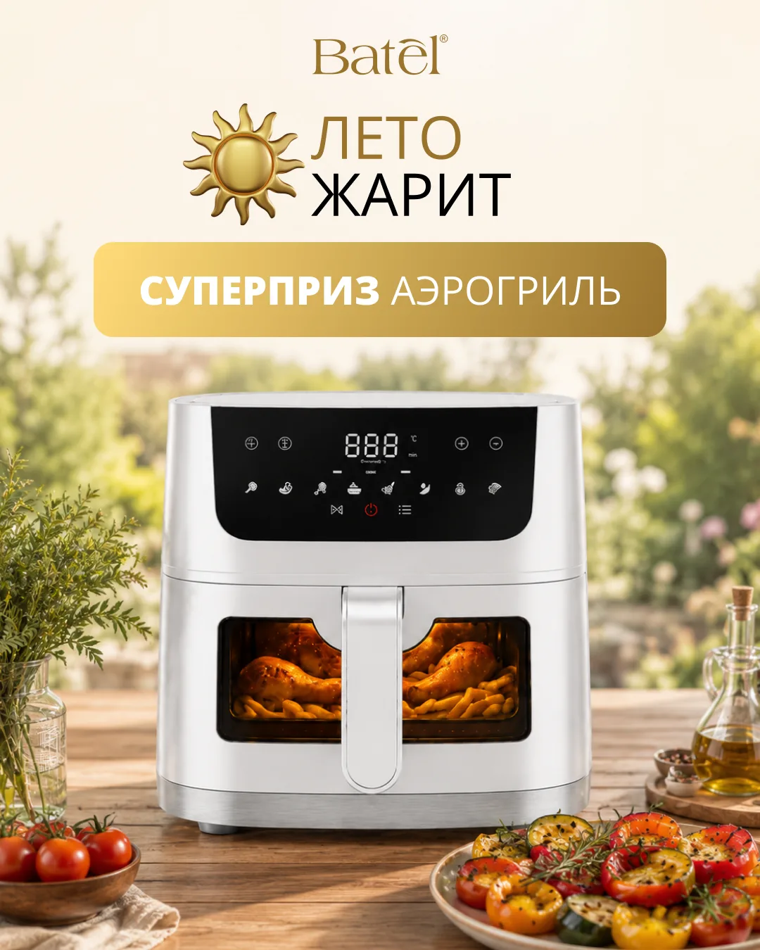Лето жарит! И вы жарьте, запекайте и тушите в новеньком аэрогриле 🔥

Выигрывайте его в классной июн