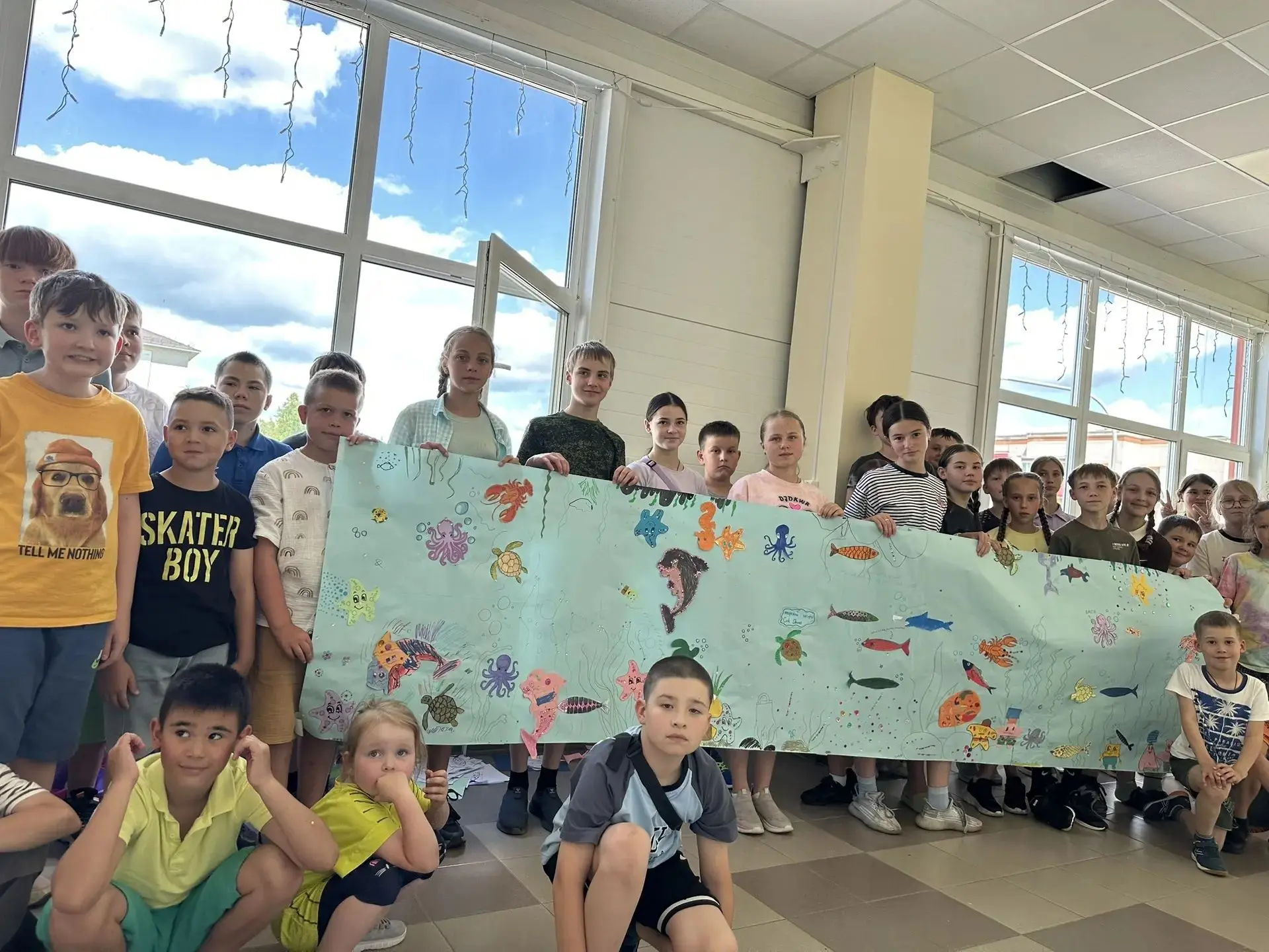 🐳 В летнем лагере «Олимп» провели мастер-класс по созданию морских сувениров
