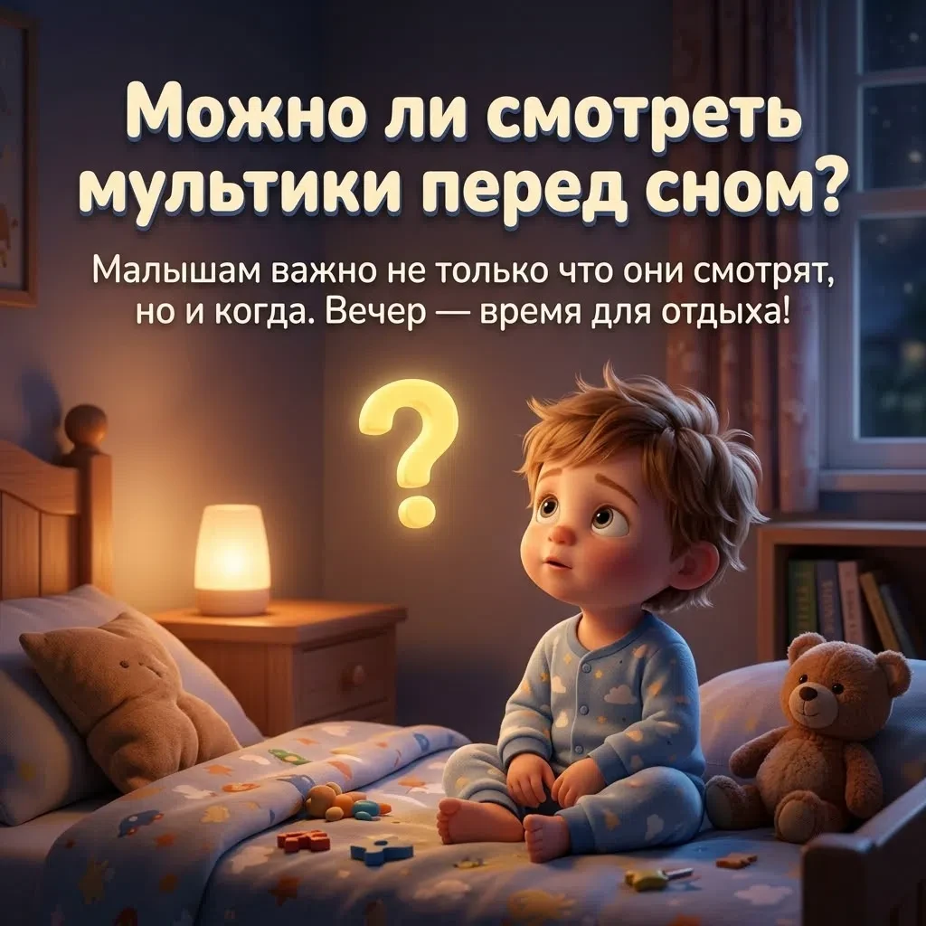 🌙 Мультики перед сном: за и против