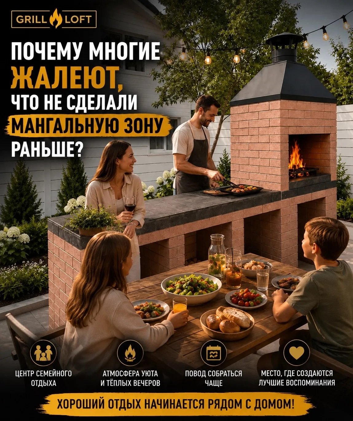 🔥 Почему многие жалеют, что не сделали мангальную зону раньше?