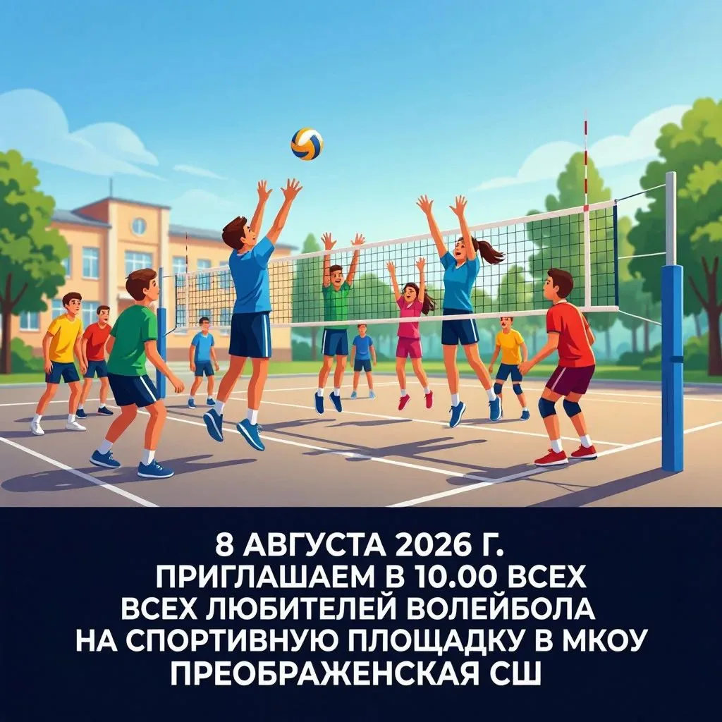 🏐 Уважаемые выпускники, ученики, педагоги и жители посёлка!