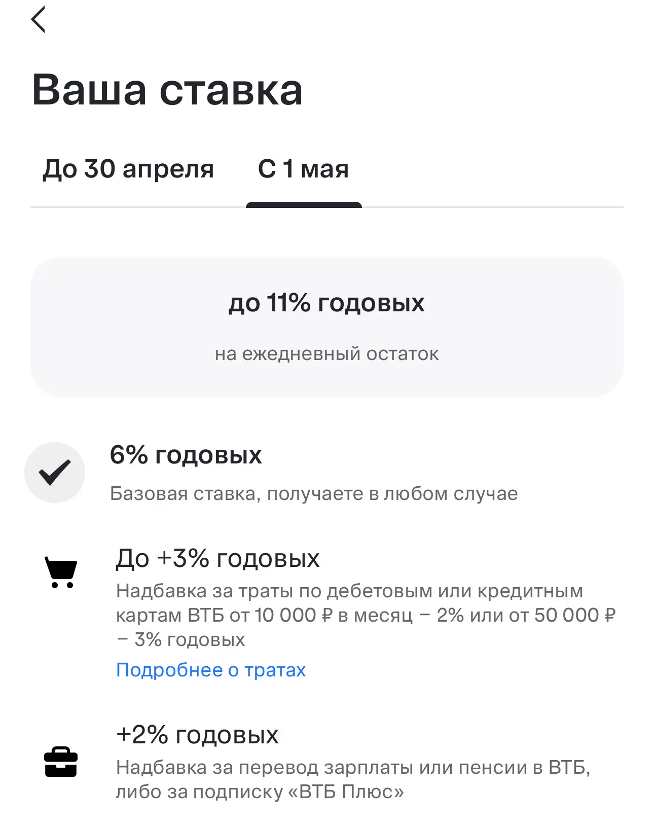 Завтра моему накопительному счёту в ВТБ конец. Точнее конец его приветственной ставке 1...