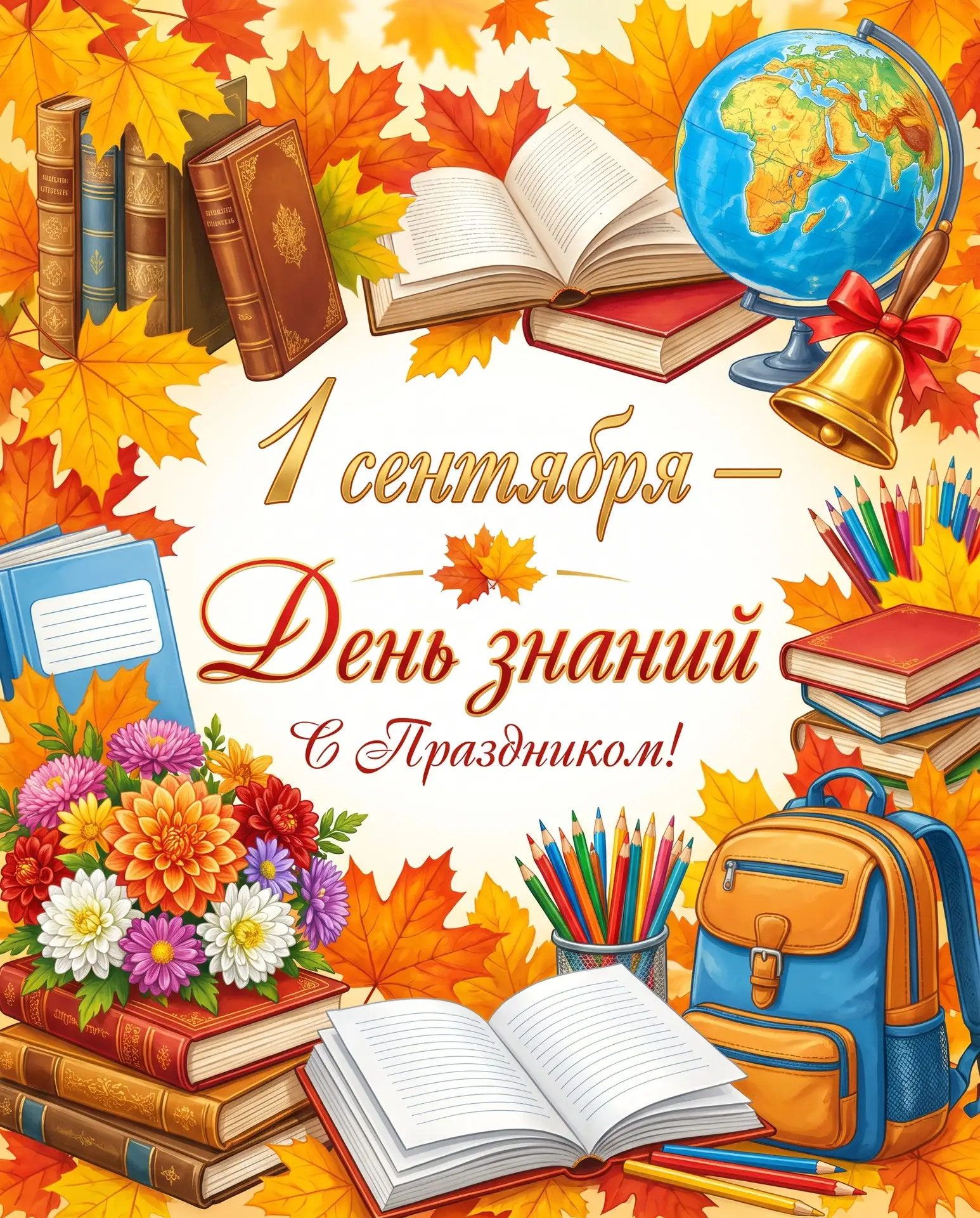 🍁 Поздравляем с 1 сентября — Днём знаний! 📚✨