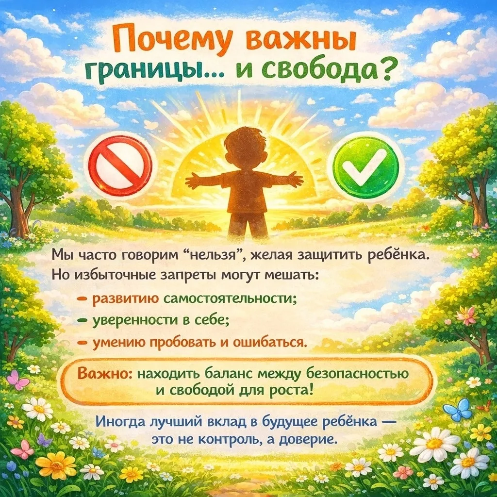 Мы иногда устанавливаем ограничения там, где детям так нужна свобода. За нашими запретами часто стои