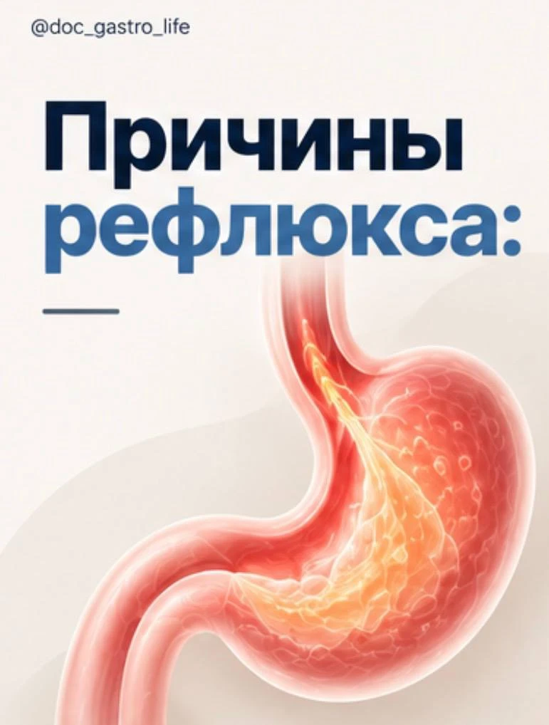 Причины рефлюкса ⬆️