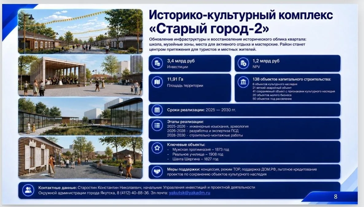💎Проект реновации квартала в центре #Якутск под заявку на инфраструктурый кредит. Круп...