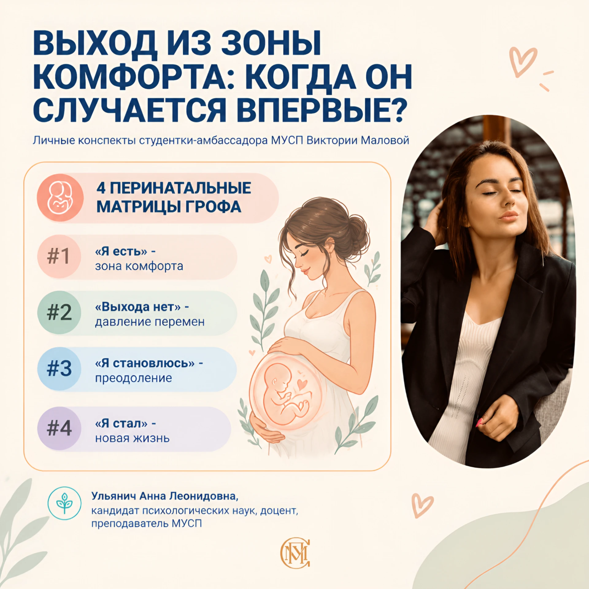 Личный конспект студентки-амбассадора МУСП В. Маловой на тему «Выход из зоны комфорта: ...