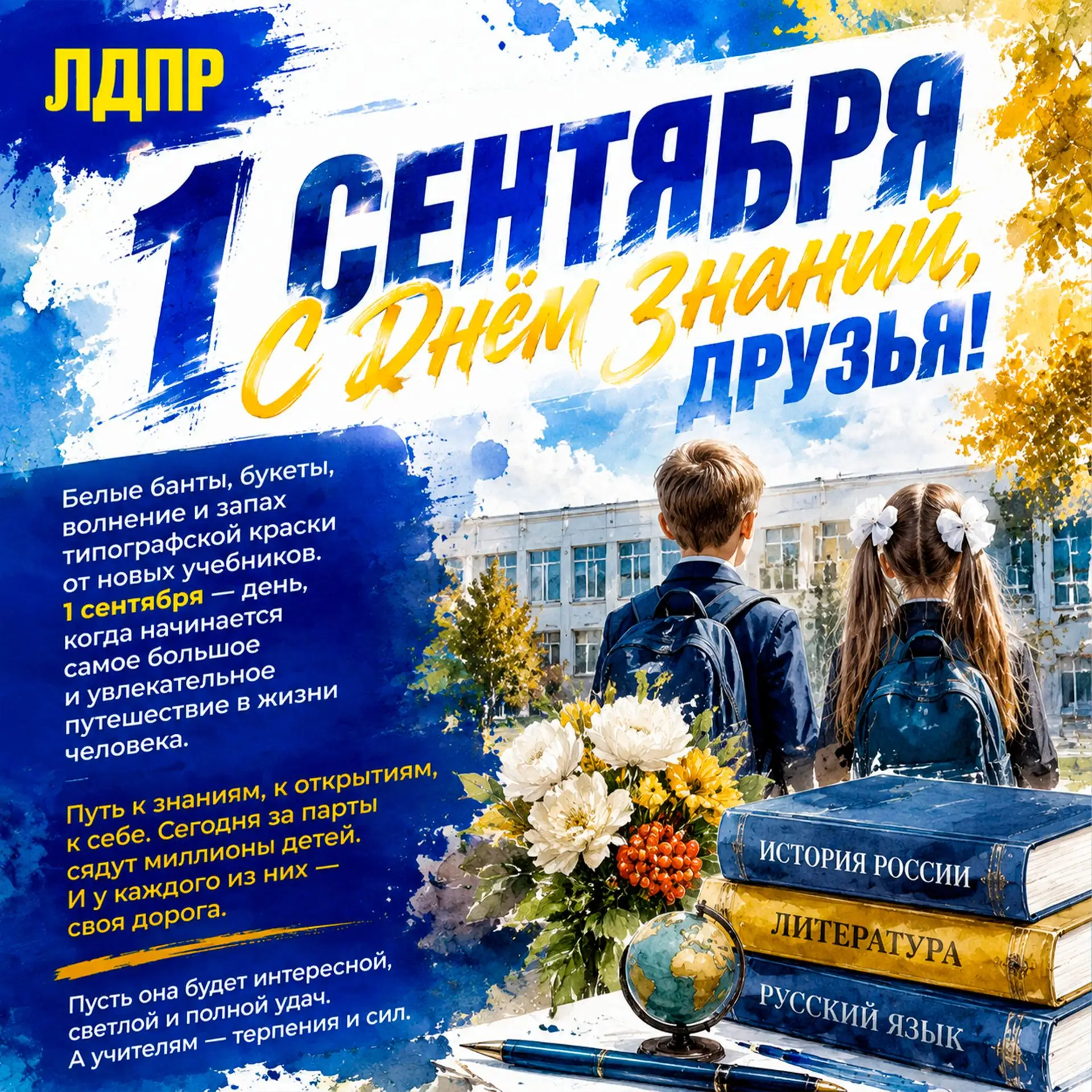 🎉 С Днём знаний! С 1 сентября