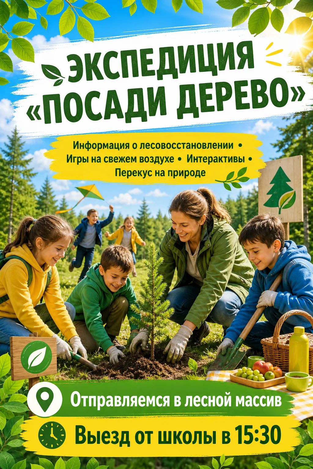 🌿 Экспедиция «Посади дерево» ждёт вас! 🌳