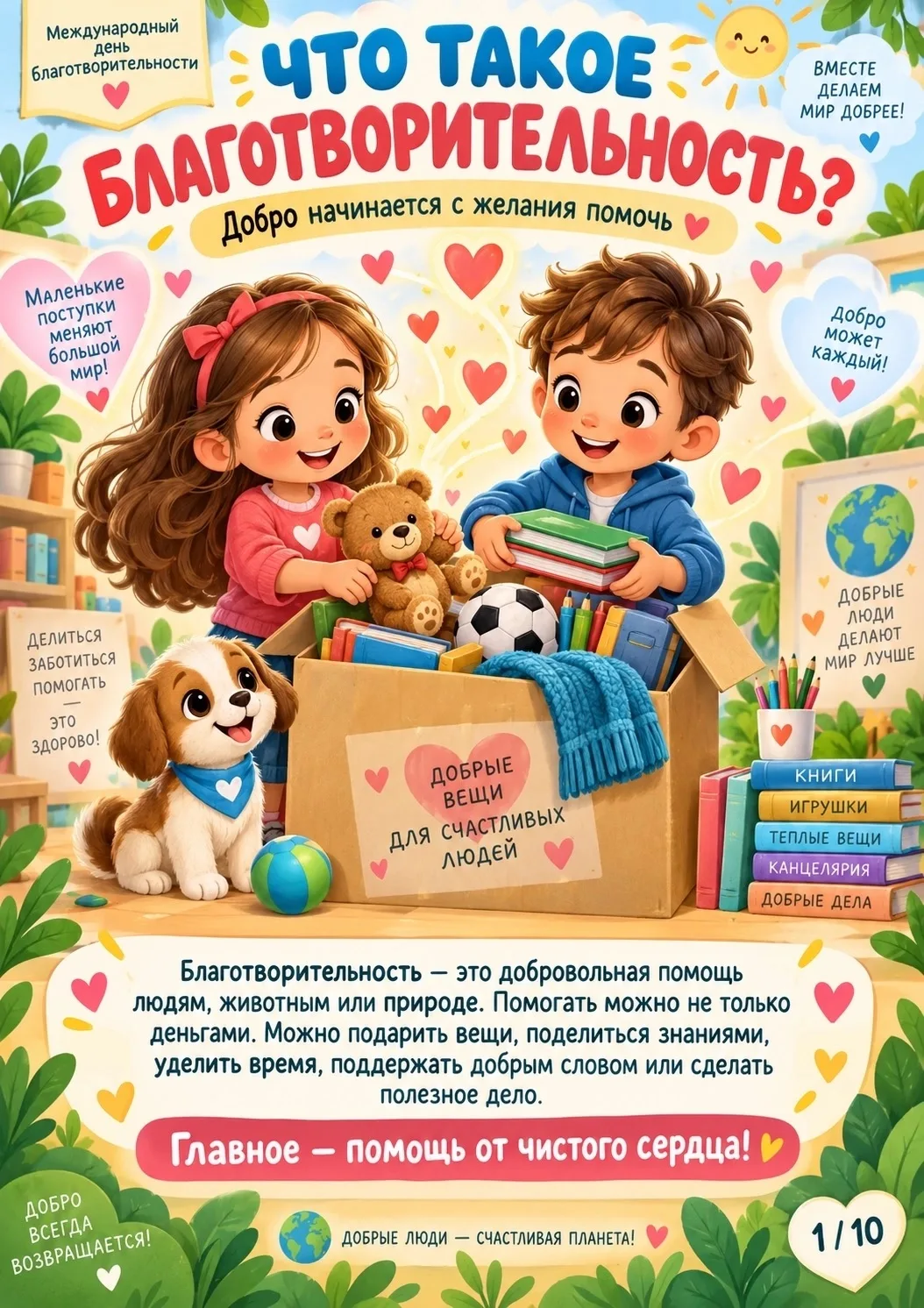 💝 Сегодня, 5 СЕНТЯБРЯ — МЕЖДУНАРОДНЫЙ ДЕНЬ БЛАГОТВОРИТЕЛЬНОСТИ! 🌍❤️