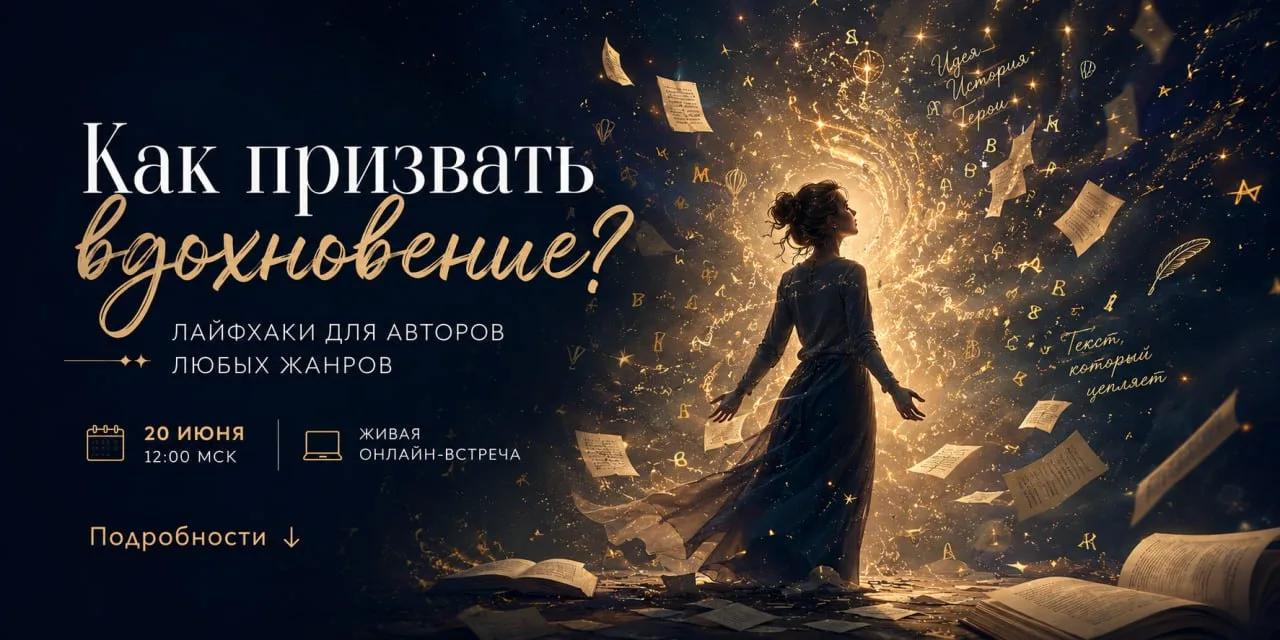 Как призвать вдохновение? 
Лайфхаки для авторов любых жанров.

Я до сих пор часто сталкиваюсь с тем,