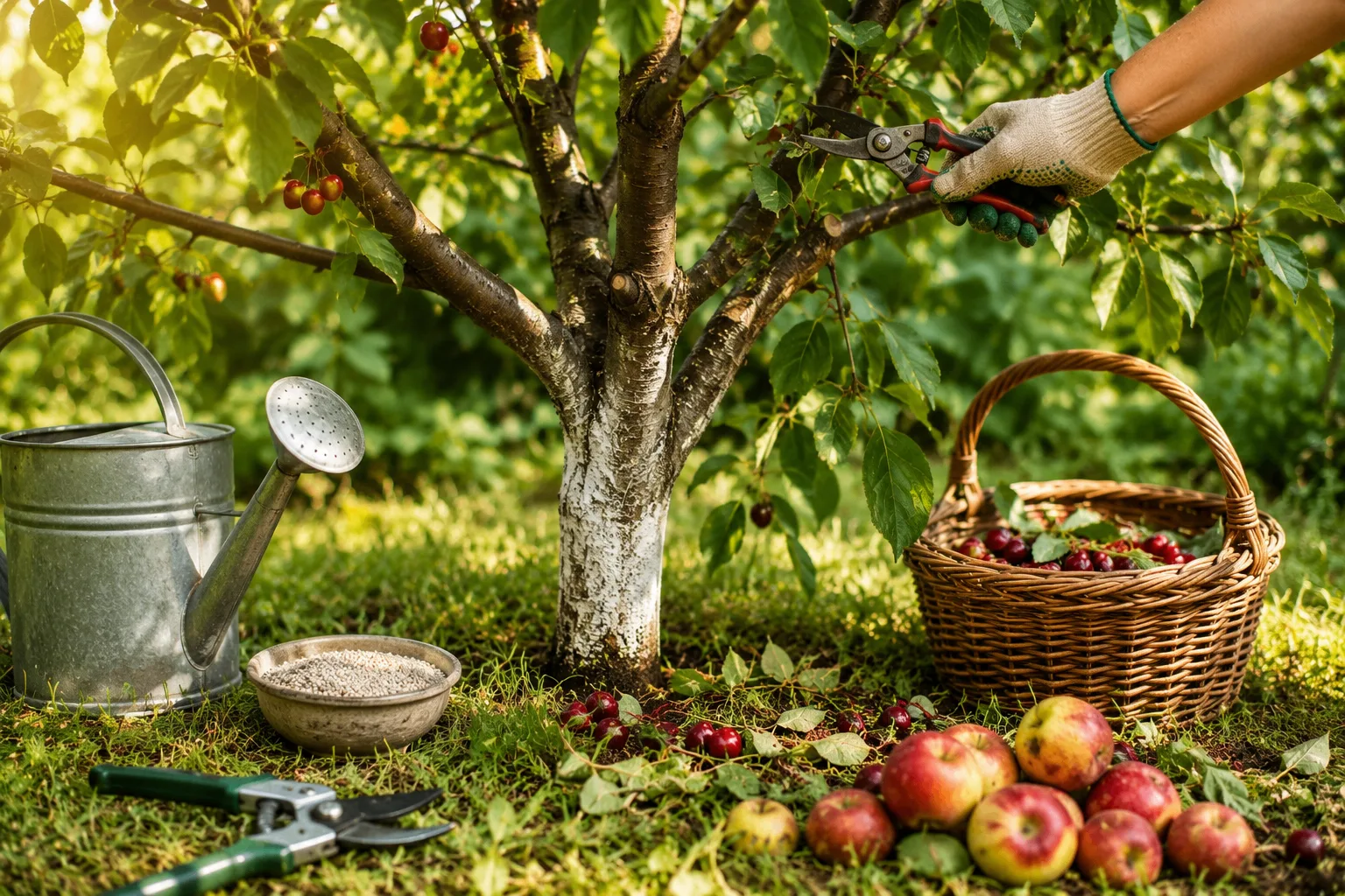 🍎 Что обязательно сделать с плодовыми деревьями после сбора раннего урожая
     
Многие считают, чт