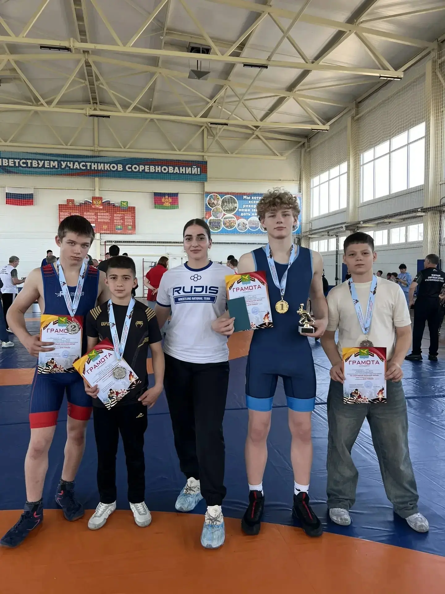🏅 В Славянском районе прошли открытые соревнования по вольной борьбе. Участвовали спортсмены из Адыг
