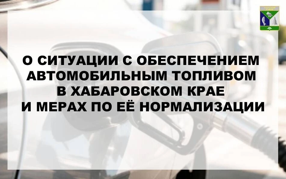 📣 О ситуации с обеспечением автомобильным топливом в Хабаровском крае и мерах по её нормализации

С