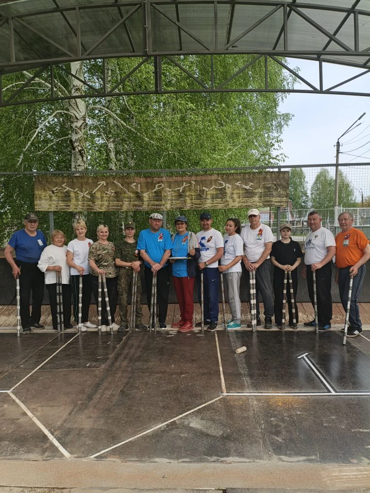 Турнир по городошному спорту, посвященный Дню Победы🎉 прошел сегодня на стадионе "Дружба"