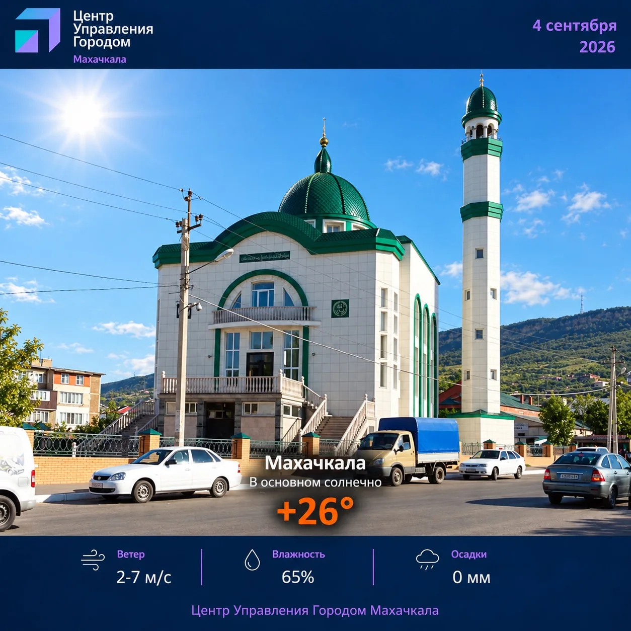 🌤️💨 Прогноз в столице