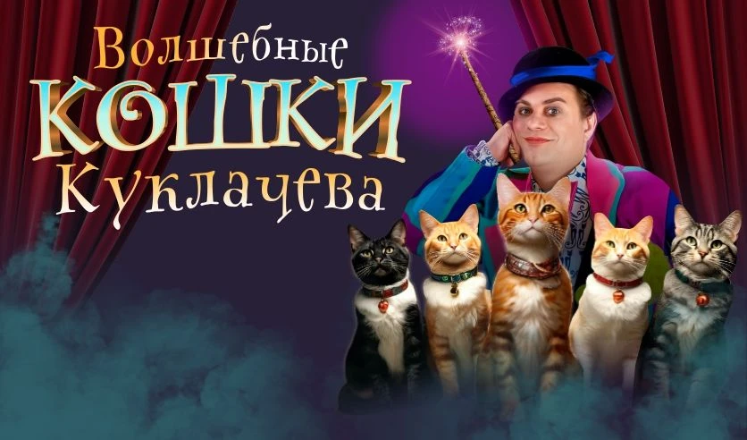 Детский спектакль «Волшебные кошки» Владимира Куклачева

Театр кошек Юрия Куклачева уже более 20 лет