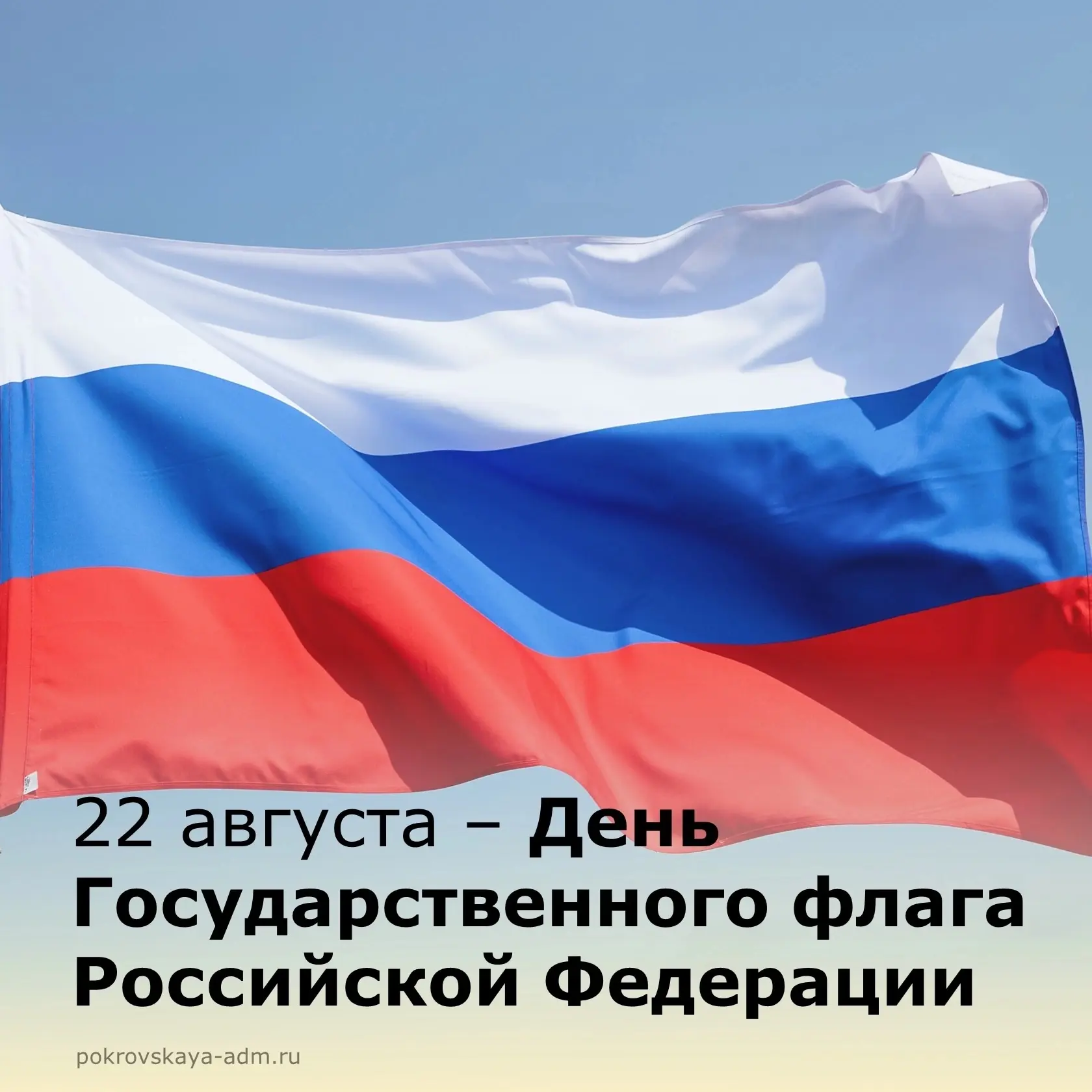 Дорогие покровчане! Поздравляю вас с Днем Государственного флага Российской Федерации!