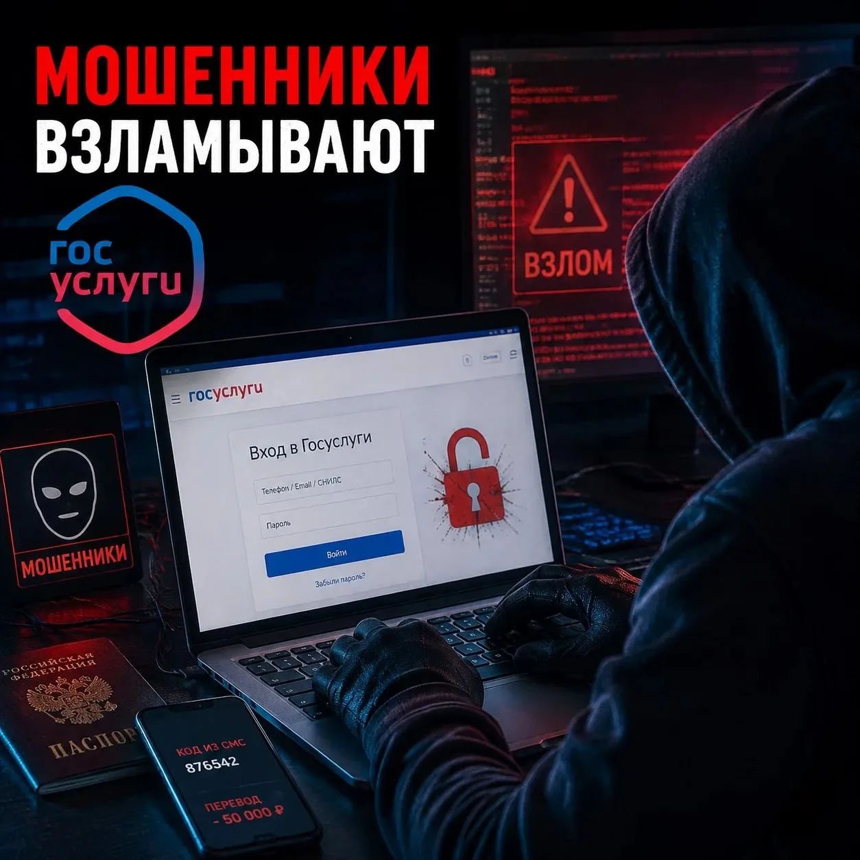 Внимание: защитите свои данные на портале «Госуслуги»