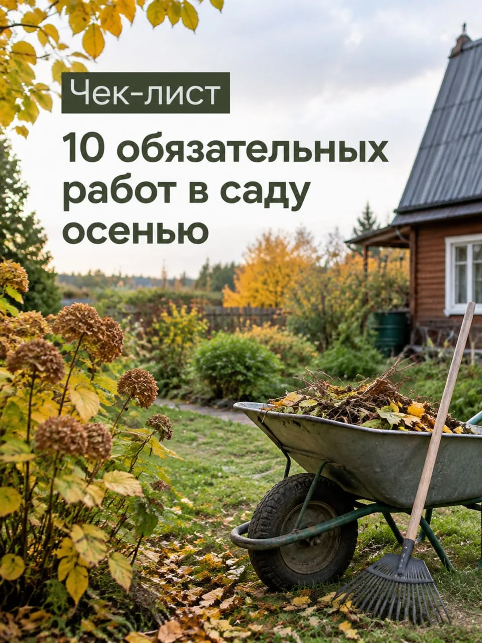 Друзья, вот и осень заявила о себе — самое время наводить порядок в саду.