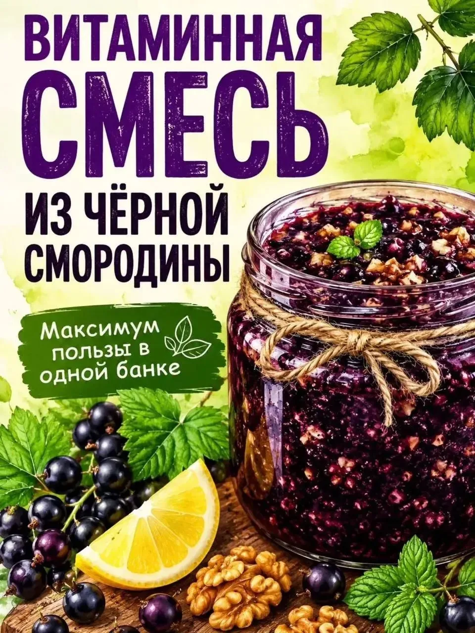 🫐 Витаминная смесь из черной смородины
