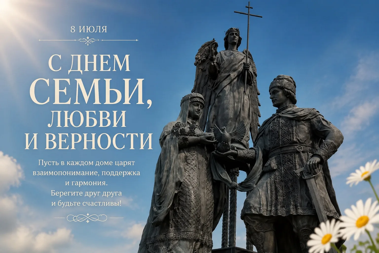 Дорогие чебоксарцы! С днем семьи, любви и верности!
