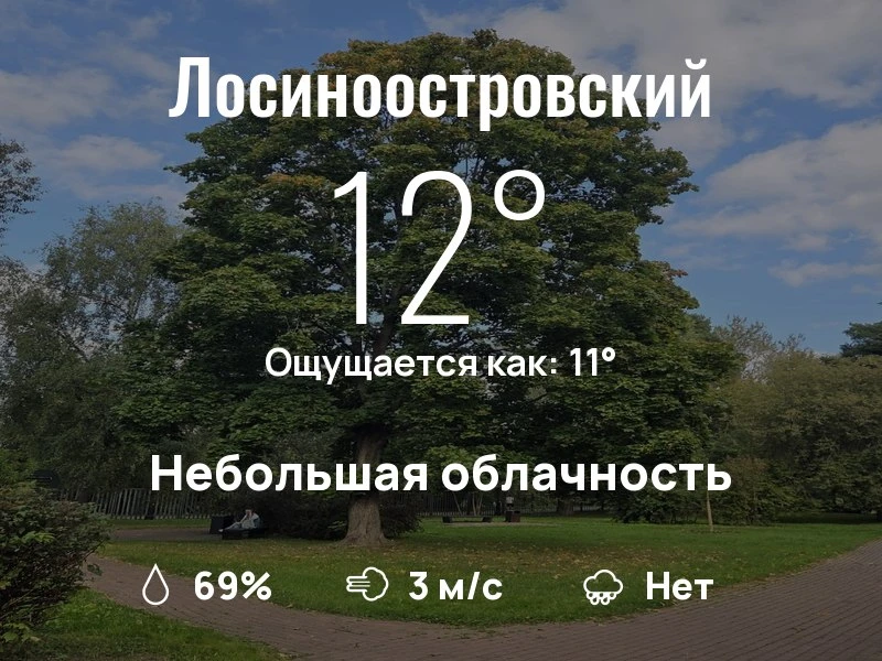 Что с погодой в Лосиноостровском?
