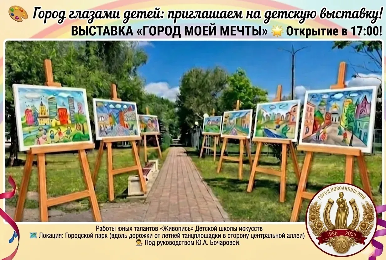 🎉Новоаннинскому - 70 лет!

🎨 Город глазами детей: 
приглашаем на детскую выставку!

Друзья, мы не 