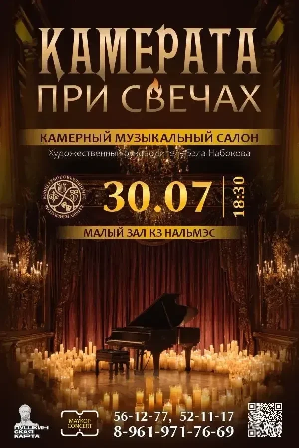 🎻 30 июля в 18:30 Камерный музыкальный салон представит концертную программу «Камерата...