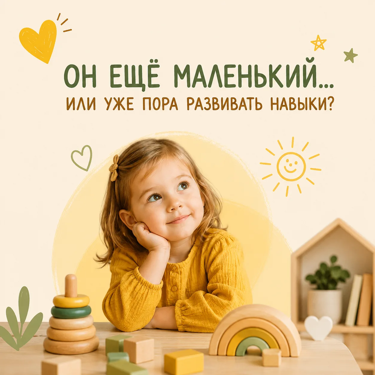 💛 «Он ещё маленький… Или уже пора развивать навыки?»