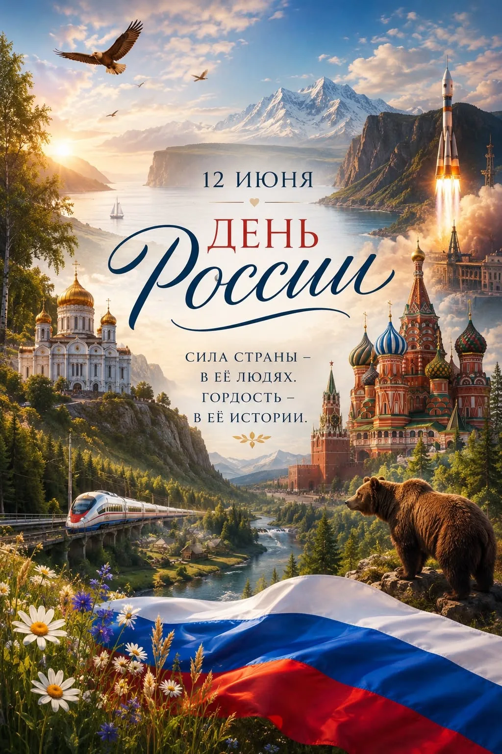 С Днём РОССИИ

Пусть великая страна развивается, растет и радует своим процветанием. 

Желаем стабил