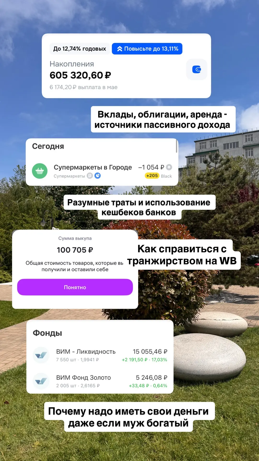 "Муж богатый, а она всё равно копит деньги и не может добиться от него согласия на семейную ипотеку"