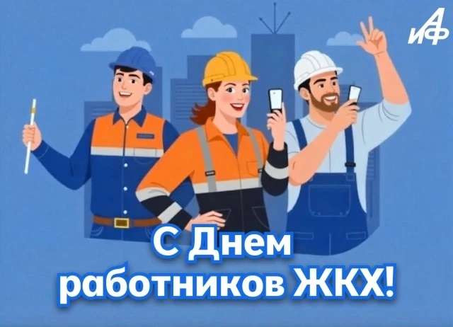 Поздравляем всех работников и ветеранов жилищно-коммунального хозяйства с профессиональ...