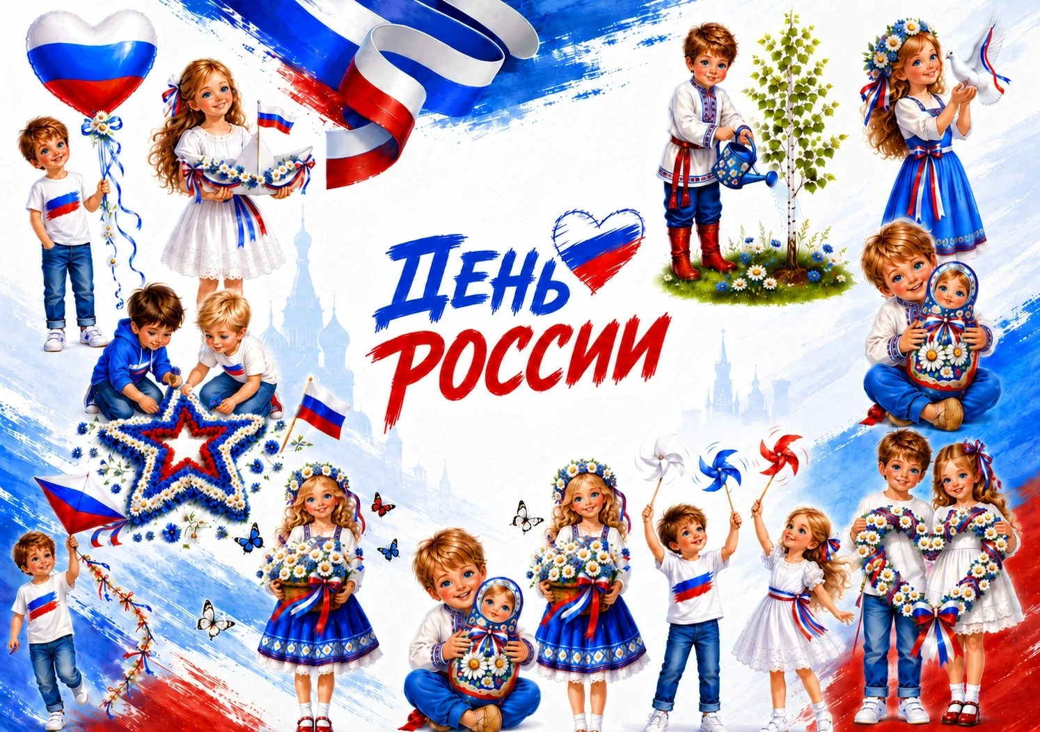 Гордость за нашу Россию начинается с детства! 🇷🇺

Дорогие наши мамы, папы, бабушки и дедушки!
В на