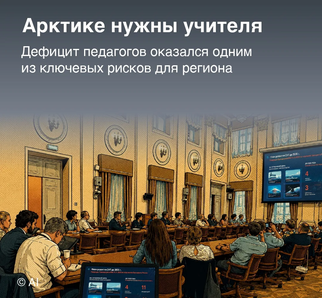 #НЕбудни 
Арктике не хватает не только инженеров и рабочих. Одним из самых острых кадровых рисков уч