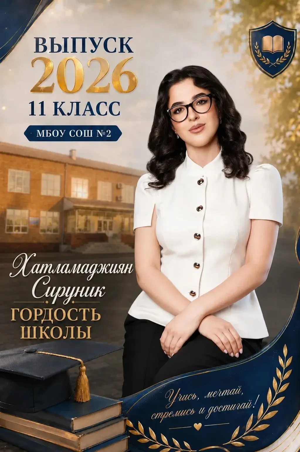 Хатламаджиян Сируник, выпускница 11 «Б» класса, добилась впечатляющих результатов — она...