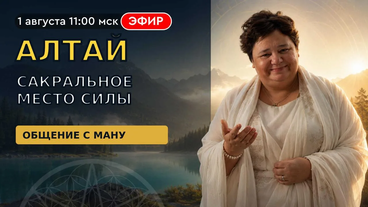 🔔 Назначена тема предстоящего прямого эфира 1 августа в 11:00 мск!

"Алтай - сакральное место силы.