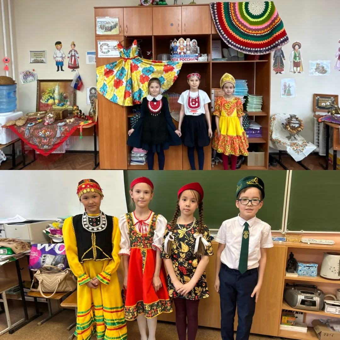 Нарядили традиции в краски! 🎨  Сегодня, в День национального костюма, наш 68-й лицей превратился в н