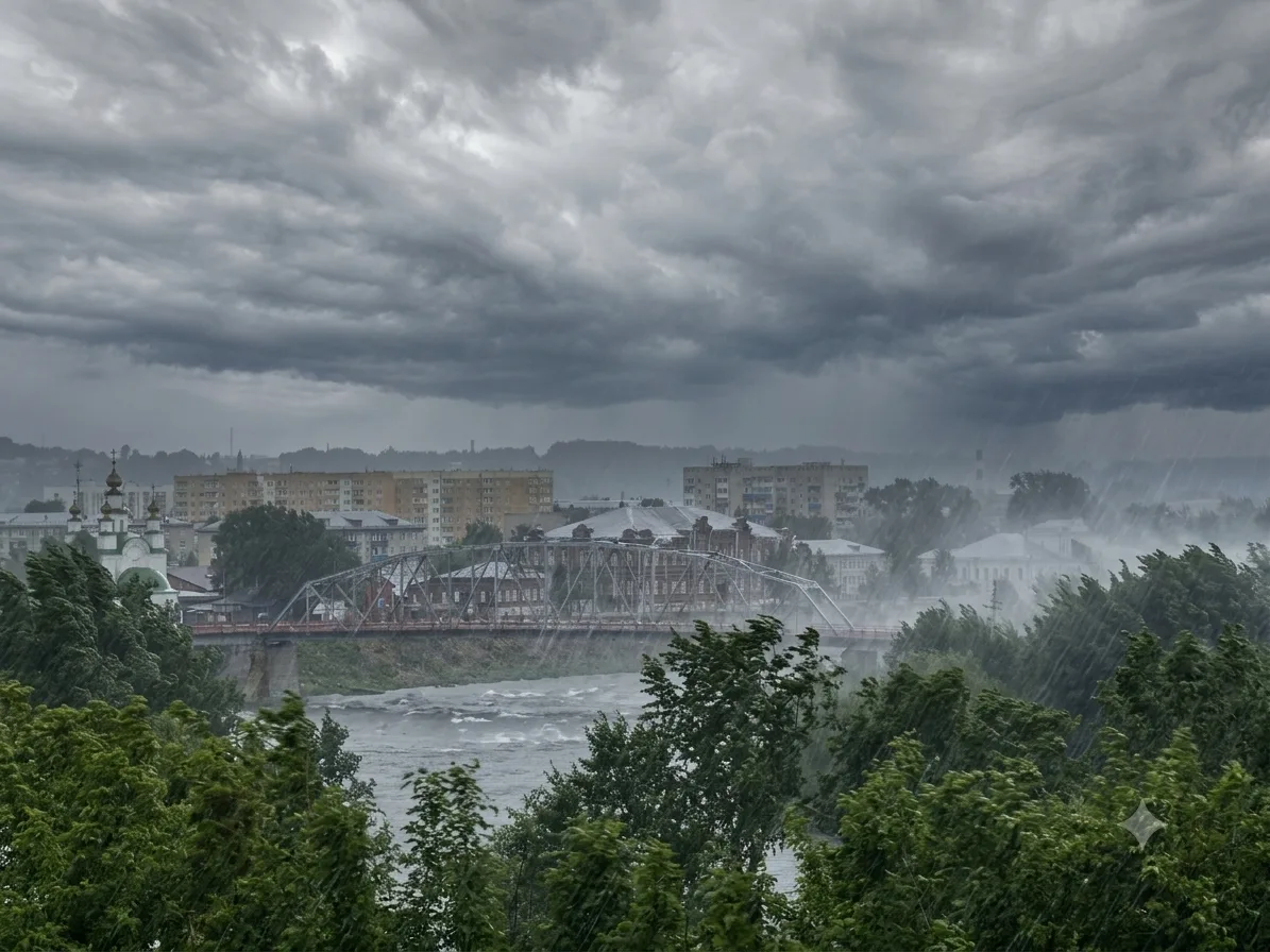 ☔⚡💦 Штормовое предупреждение в Прикамье объявлено на вечер 11-12 июня.